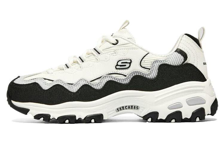 (Women) Skechers D'Lites - Biggest Fan Shoes 'White Black' 896273-NTBK