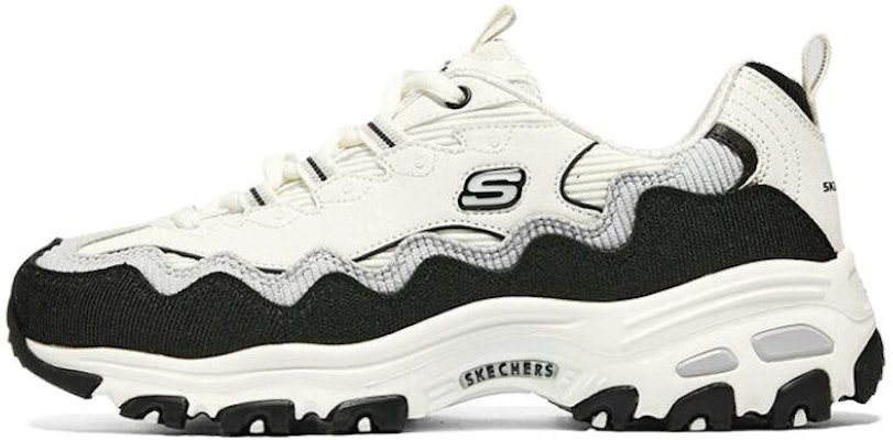 Skechers D‘LITES 舒適百搭 防滑耐磨 低筒 爸爸鞋 女款 白黑 Buy Skechers D‘LITES 舒適百搭 防滑耐磨 低筒 爸爸鞋 女款 白黑