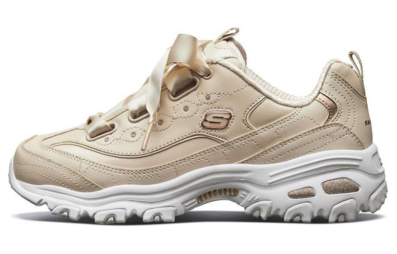 (W) Skechers D'Lites 'Silk Butterfly Knot Yellow'