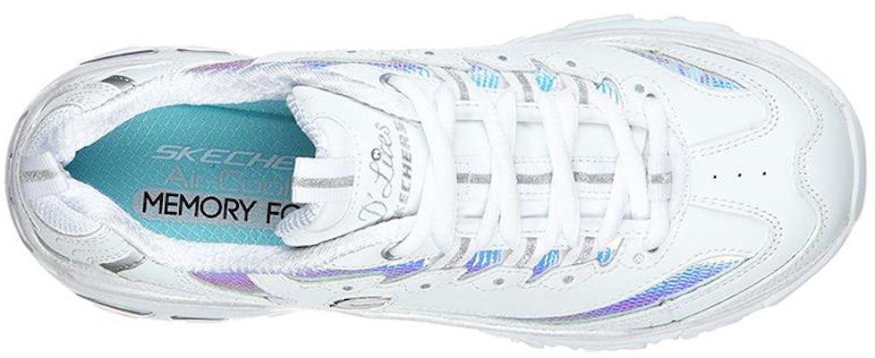 (W) Skechers D'Lites Kasut Lari Rendah Perak/Putih 149098-WSL Lookbook (W) Skechers D'Lites Kasut Lari Rendah Perak/Putih 149098-WSL