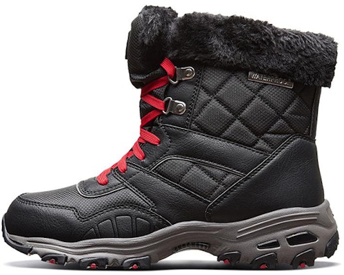 (Women) Skechers D'Lites 'Snow Boot Black' 44981-BLK Buy (Women) Skechers D'Lites 'Snow Boot Black' 44981-BLK