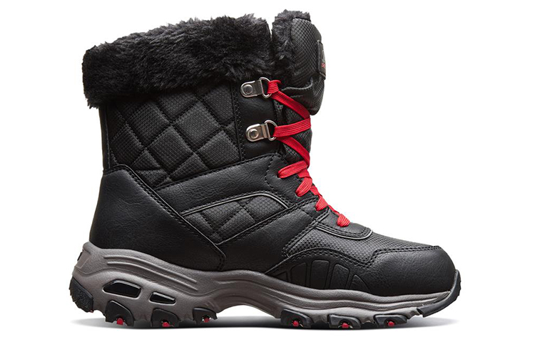 (W) Skechers D'Lites 'Snow Boot Black' 圖 2
