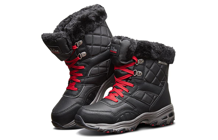 (W) Skechers D'Lites 'Snow Boot Black' 圖 3