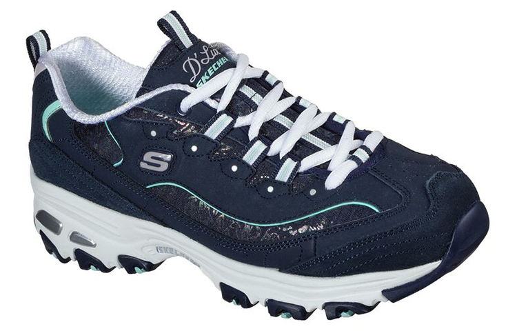 Lookbook (W) Skechers D'Lites 'Lluvia Brillante Azul Marino' 149060-NVAQ