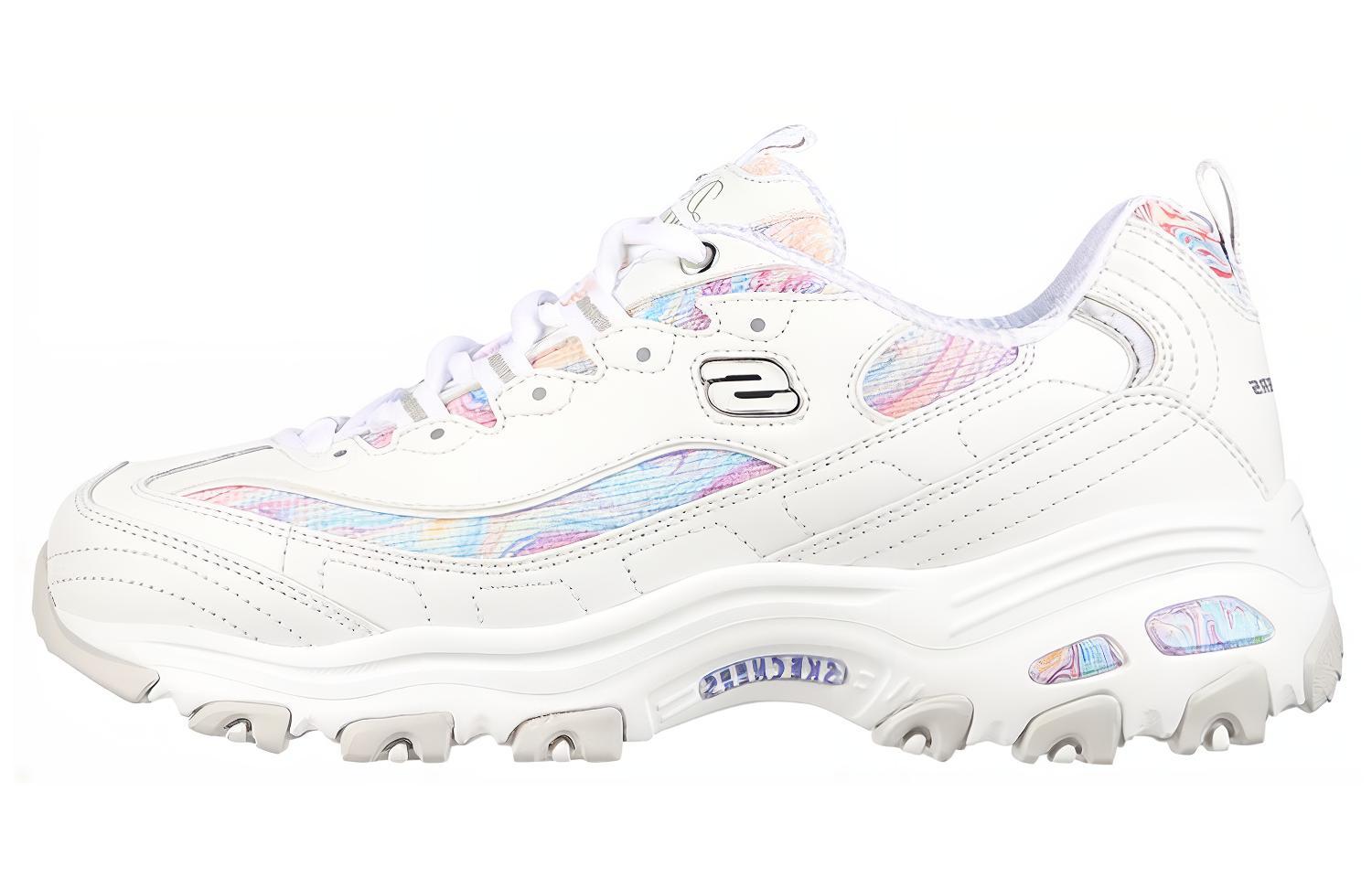 (Women) Skechers D'Lites 'White' 149789-WMLT