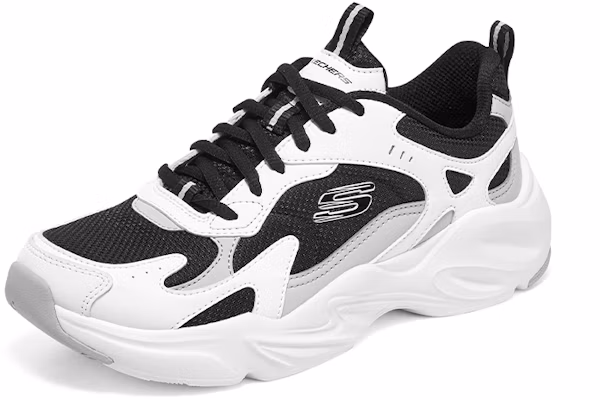 (Women) Skechers D'Lites 'White Black' 896270-WBK Lookbook (Women) Skechers D'Lites 'White Black' 896270-WBK