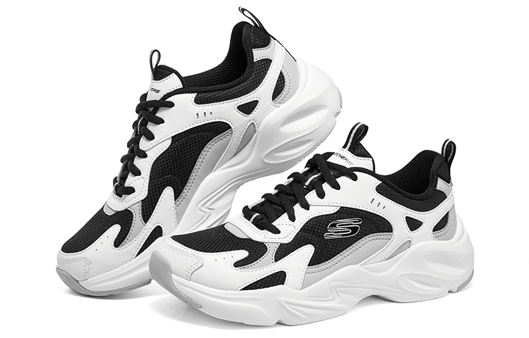 Shop (W) 스케쳐스 딜라이트 화이트 블랙 (Skechers D'Lites 화이트 블랙) 896270-WBK