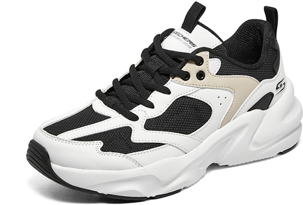 (Women) Skechers D'Lites 'White Black Beige' 117365-BKW Lookbook (Women) Skechers D'Lites 'White Black Beige' 117365-BKW