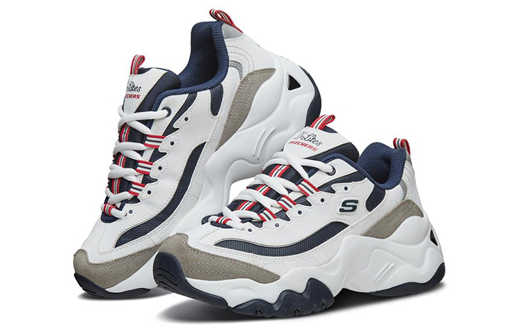 (W) Skechers D'Lites 'White Blue' 圖 3