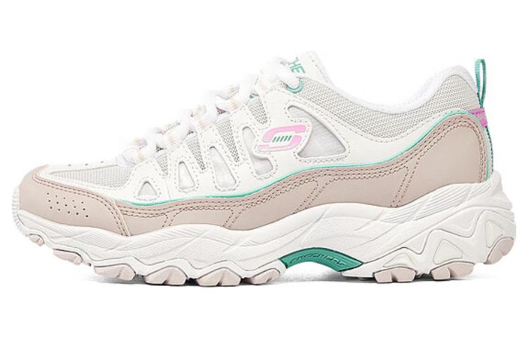 (W) Skechers D'Lites 'White Brown'