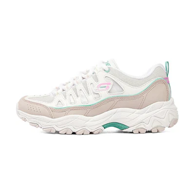 (W) Skechers D'Lites 'White Brown'