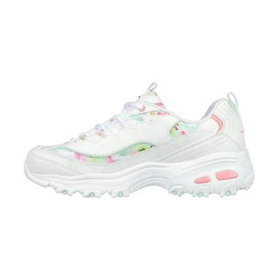 (W) Skechers D'Lites Blooming Fields Sneakers 'White Multi'