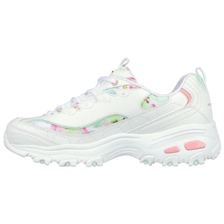 (W) Skechers D'Lites Blooming Fields Sneakers 'White Multi' 圖 4