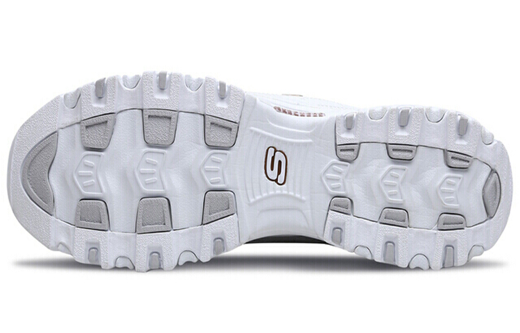 (W) Skechers D'lites 1.0 White/Gold 圖 5