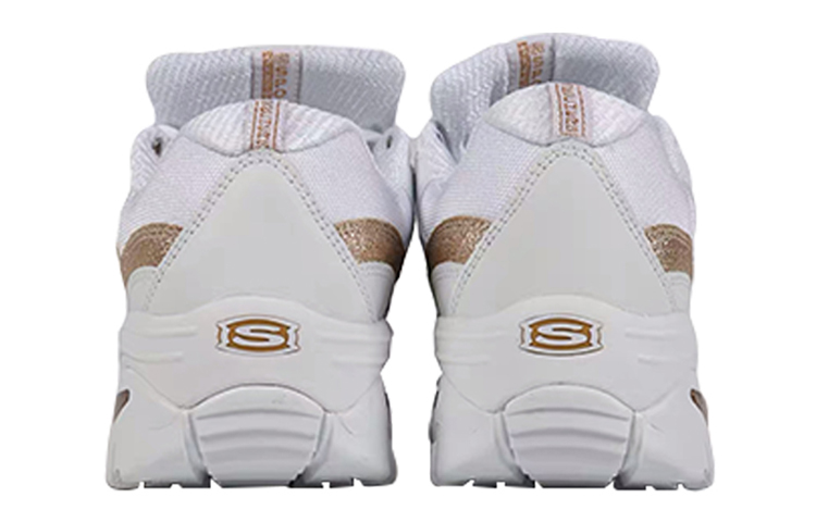 (W) Skechers D'lites Running Shoes White/Gold 圖 5