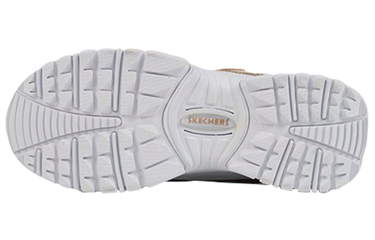 (W) Skechers D'lites Running Shoes White/Gold 圖 6