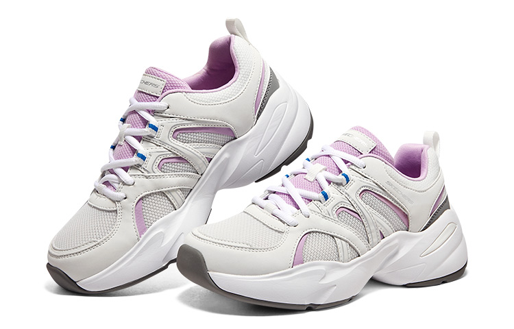 Shop (W) 스케쳐스 딜라이트 화이트 핑크 (Skechers D'Lites 화이트 핑크) 8730078-WHT