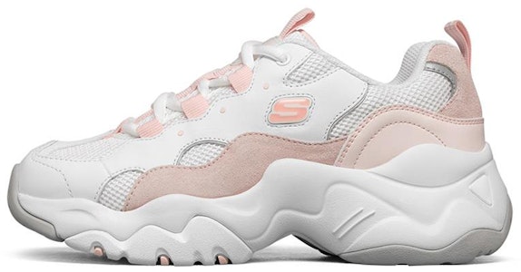Skechers D'LITES 減震防滑 低幫 運動休閒鞋 女款 白粉紅 Buy Skechers D'LITES 減震防滑 低幫 運動休閒鞋 女款 白粉紅