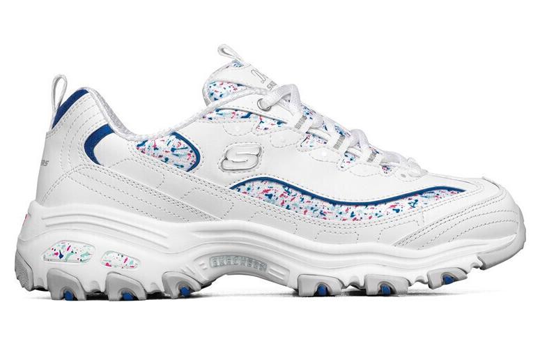 Order (W) Skechers D'Lites 'Putih Merah Jambu Biru' 149236-WBLP