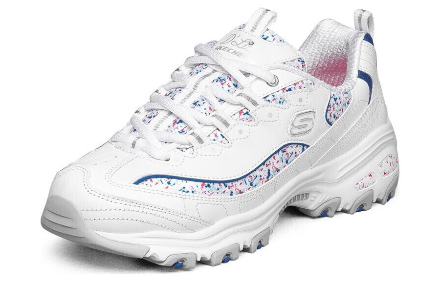 Lookbook (W) Skechers D'Lites 'Putih Merah Jambu Biru' 149236-WBLP