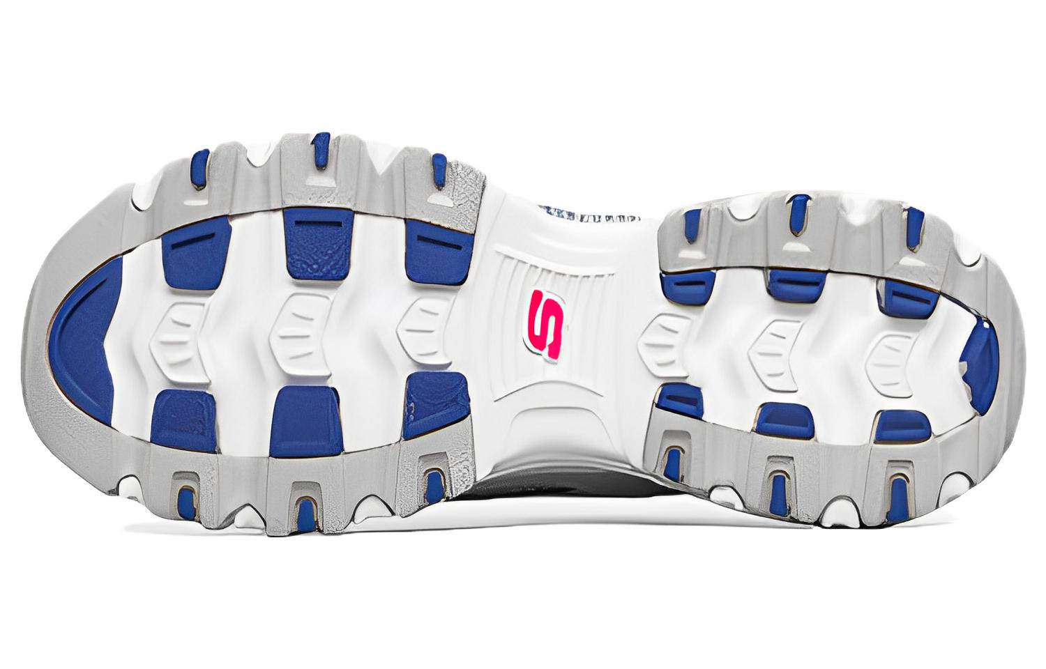 Shop (W) Skechers D'Lites 'Putih Merah Jambu Biru' 149236-WBLP