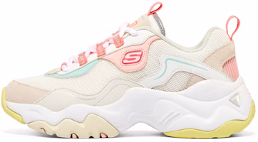 (Women) Skechers D'Lites 3.0 'White Yellow Pink' 896029-WMLT (Women) Skechers D'Lites 3.0 'White Yellow Pink' 896029-WMLT