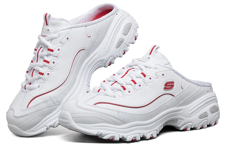 (W) Skechers D'Lites 'White Red' 圖 4