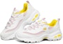Lookbook Skechers D‘LITES 小甜豆 透氣防滑 低筒 爸爸鞋 女款 白黃粉