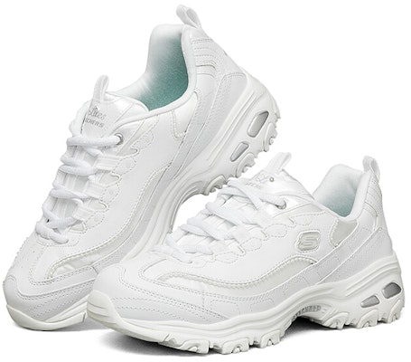 Skechers D‘LITES 珍珍熊 透氣 低筒 老爹鞋 女款 雲朵白 Shop Skechers D‘LITES 珍珍熊 透氣 低筒 老爹鞋 女款 雲朵白