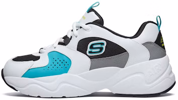 (Women) Skechers D'Lites Airy 2.0 'White Black Blue' 88888358-WBKT (Women) Skechers D'Lites Airy 2.0 'White Black Blue' 88888358-WBKT