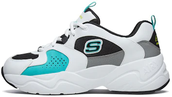 (Women) Skechers D'Lites Airy 2.0 'White Black Blue' 88888358-WBKT (Women) Skechers D'Lites Airy 2.0 'White Black Blue' 88888358-WBKT