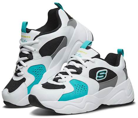 (W) Skechers D''Lites Airy 2.0 ''Wit Zwart Blauw'' 88888358-WBKT Lookbook (W) Skechers D''Lites Airy 2.0 ''Wit Zwart Blauw'' 88888358-WBKT