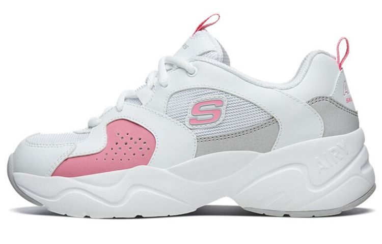 (Women) Skechers D'Lites Airy 2.0 Low-Top Running Shoes Pink/White 88888358-WPK