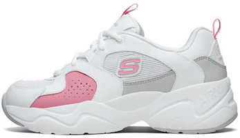 (Women) Skechers D'Lites Airy 2.0 Low-Top Running Shoes Pink/White 88888358-WPK (Women) Skechers D'Lites Airy 2.0 Low-Top Running Shoes Pink/White 88888358-WPK