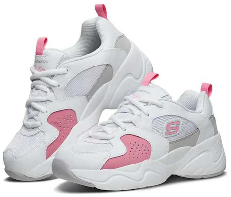 (W) Skechers D''Lites Airy 2.0 Lage Hardloopschoenen Roze/Wit 88888358-WPK Lookbook (W) Skechers D''Lites Airy 2.0 Lage Hardloopschoenen Roze/Wit 88888358-WPK