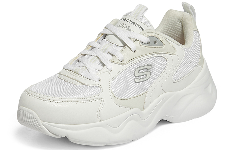 Lookbook Skechers D‘Lites 运动緩震老爹鞋 女款 白色