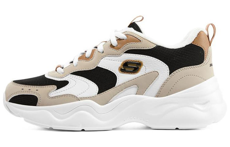 (Women) Skechers D'lites Airy 3.0 'Black Light Brown' 896142-BKNT