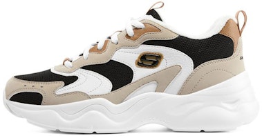 (Women) Skechers D'lites Airy 3.0 'Black Light Brown' 896142-BKNT (Women) Skechers D'lites Airy 3.0 'Black Light Brown' 896142-BKNT