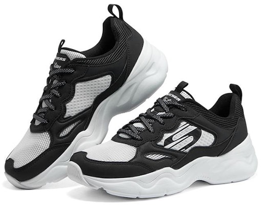 (Women) Skechers D'lites Airy 3.0 'White Black' 896073-BKW Lookbook (Women) Skechers D'lites Airy 3.0 'White Black' 896073-BKW