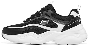 (Women) Skechers D'Lites Airy 3.0 'Black White' 896076-BKW (Women) Skechers D'Lites Airy 3.0 'Black White' 896076-BKW