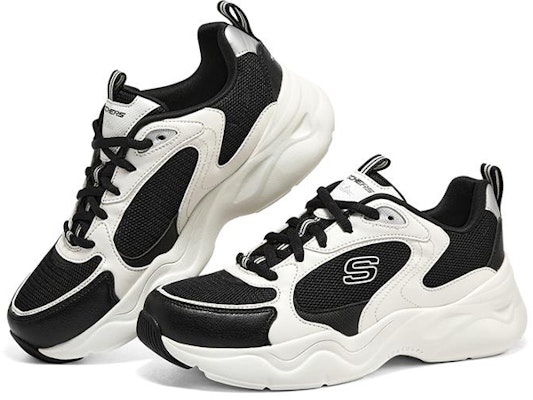 Skechers D‘LITES Airy 3.0 復古 低筒 運動休閒鞋 女款 黑白 Lookbook Skechers D‘LITES Airy 3.0 復古 低筒 運動休閒鞋 女款 黑白