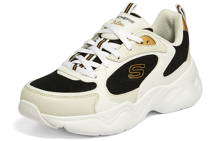 Lookbook (W) Skechers D''Lites Airy 3.0 ''Blanc Noir'' 896074-WBGD