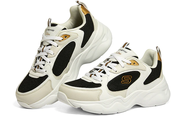 (W) Skechers D''Lites Airy 3.0 ''Blanc Noir'' 896074-WBGD Shop (W) Skechers D''Lites Airy 3.0 ''Blanc Noir'' 896074-WBGD