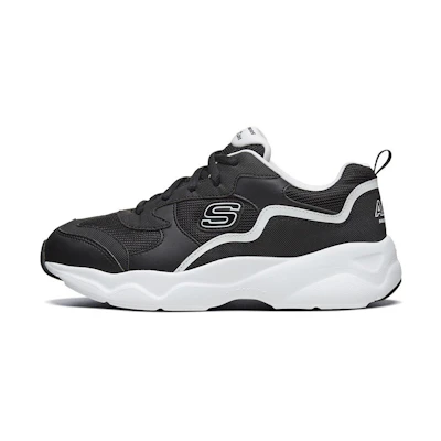 (W) Skechers D'Lites Airy 'Black White'