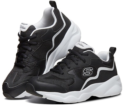 (W) Skechers D'Lites Airy 'Hitam Putih' 66666231-BKW Purchase (W) Skechers D'Lites Airy 'Hitam Putih' 66666231-BKW