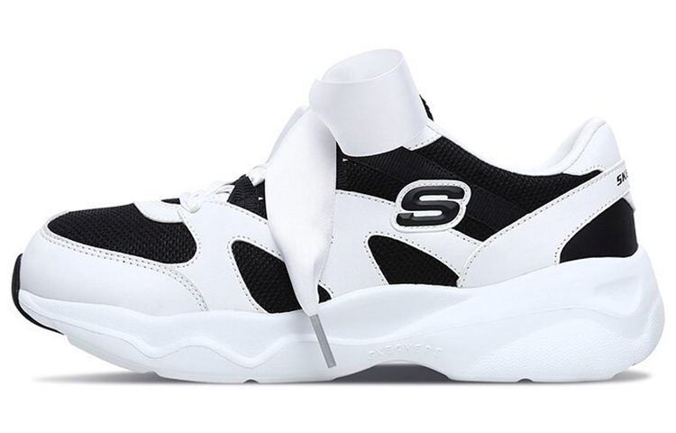 (Women) Skechers D'Lites Airy 'Black White' 88888162-WBK