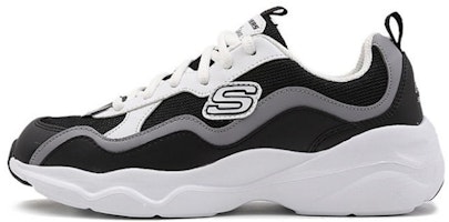 (Women) Skechers D'Lites Airy 'Black White' 88888201-BKW (Women) Skechers D'Lites Airy 'Black White' 88888201-BKW