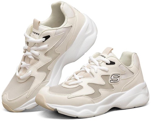 (Women) Skechers D'Lites Airy Low-Top Running Shoes White 896005-OFWT Lookbook (Women) Skechers D'Lites Airy Low-Top Running Shoes White 896005-OFWT