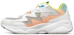 (W) Skechers D Lites Airy Kasut Lari Rendah Putih/Jingga/Hijau 896005-WMLT