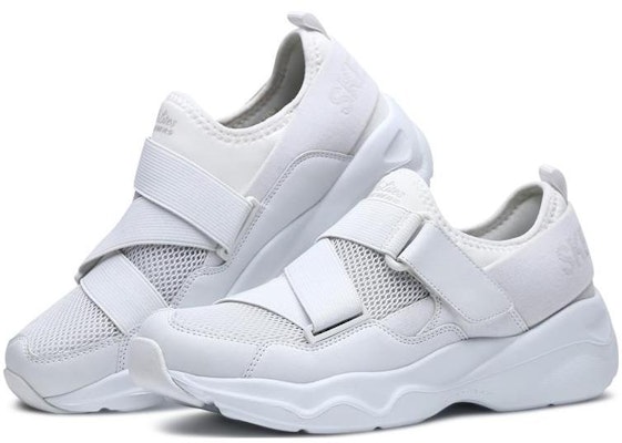Skechers D'LITES Airy 減震回彈 低筒 運動休閒鞋 女款 雪白 Lookbook Skechers D'LITES Airy 減震回彈 低筒 運動休閒鞋 女款 雪白